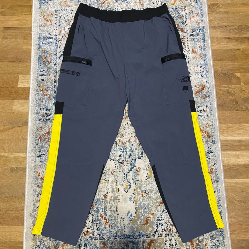 The North Face Steep Tech Cargo Pants Grey Yellow LIMITED RARE